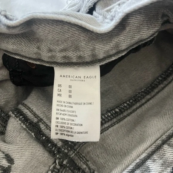 American Eagle Outfitters Ripped Gray Jean Shorts - Picture 5 of 5
